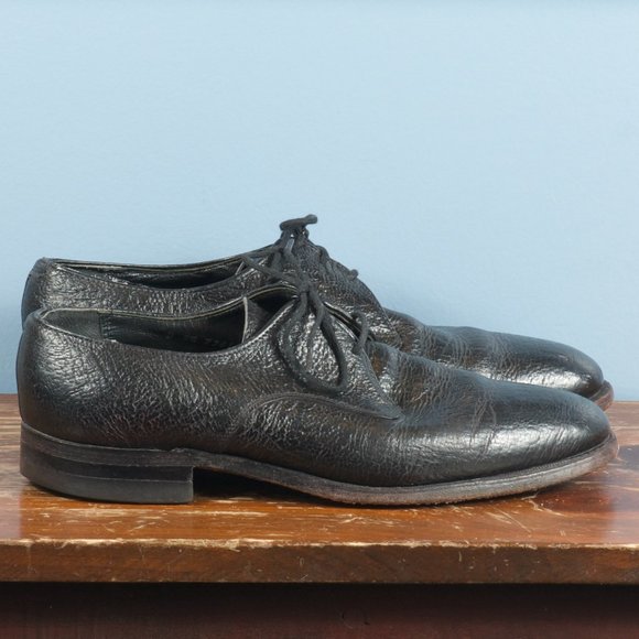 🇨🇦 VTG Florsheim Imperial McHale 8.5 D Kudu Plain Toe Derby 79163 Very Good - Picture 3 of 9